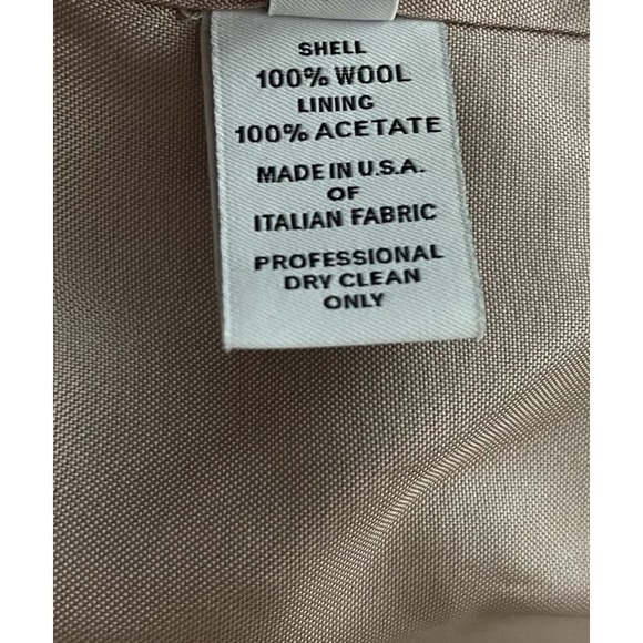 Fleurette Loro Piana Navy Blue Wool Double Breasted Peacoat Women's 16 USA Made - Picture 7 of 7